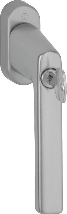 Produktbild Hoppe Fenstergriff Hamburg 0700LS/U26 100NM Aluminium F9 Aluminium stahlfarben 32-42 mm abschliessbar (Fenstergriffe)