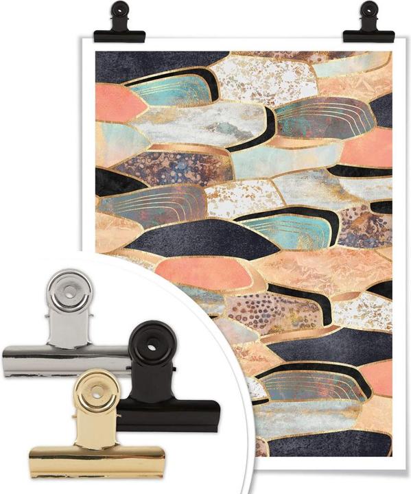 Actual product image Trenddeko Golden stones (80 x 100 cm)