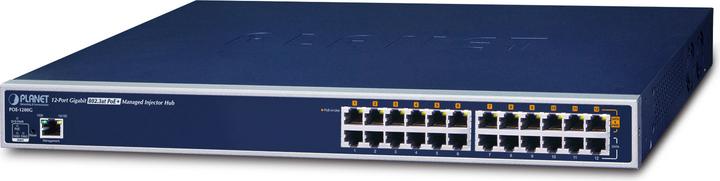 Actual product image Planet POE-1200G Power Over Ethernet Injector Hub (802.3at (PoE+), 802.3af (PoE), 220 W)