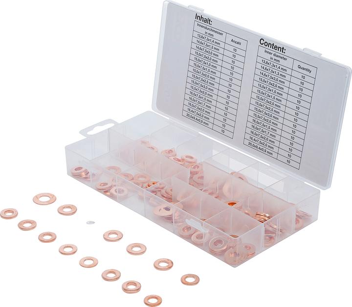 Produktbild BGS Einspritzdüsen-Kupferring-Sortiment 150-tlg.
