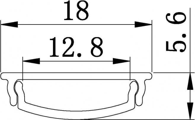 Productafbeelding Synergy 21 LED U-profiel 200cm ALU114 flexibel profiel
