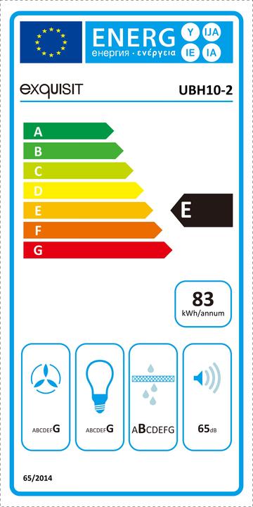 Energy Label Exquisit UBH 10-2.1 (Substructure hood)