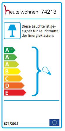 Energy Label Swisshandel24 Hanging Lamp, Industrial Vintage Solid Wood Metal Black - 5 Cage Lamp Shades (E27)
