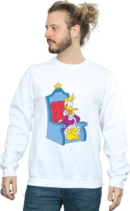 Actual product image Disney Mens Donald Duck King Donald Sweatshirt (XXL)