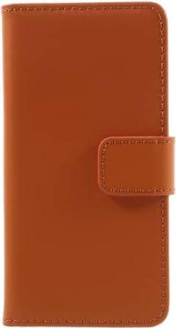 Produktbild Ueli Express iPhone SE / 8 / 7 Buch Etui Tasche Echtleder mit Kartenfach Orange (Apple iPhone SE, Apple iPhone 8, Apple iPhone 7, Apple iPhone SE (2nd Gen), Apple iPhone SE (3rd Gen))