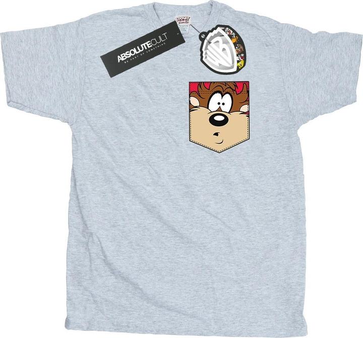 Produktbild Looney Tunes Tasmanian Devil Face Faux Pocket TShirt (M)