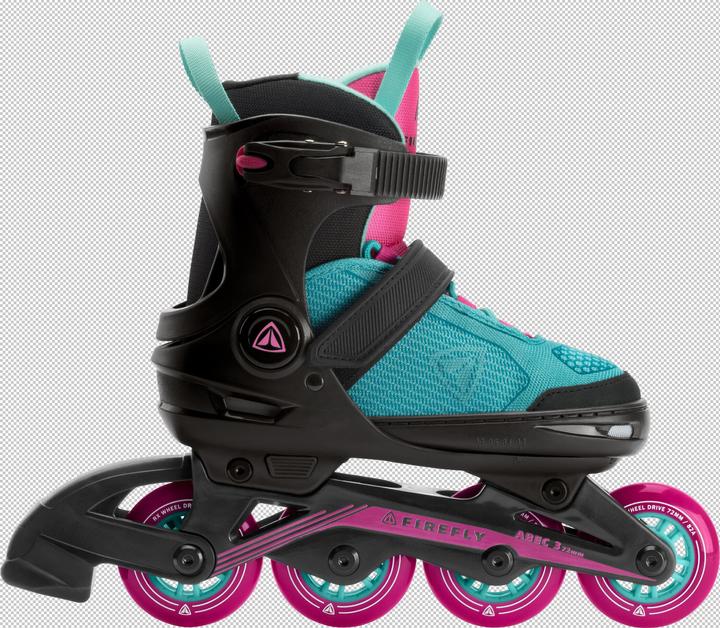 Image du produit Firefly Patin à roulettes pour enfants 510 Girl (taille : 37.0-40.0 (roulettes 76 mm), 901 noir/mint/p (37)