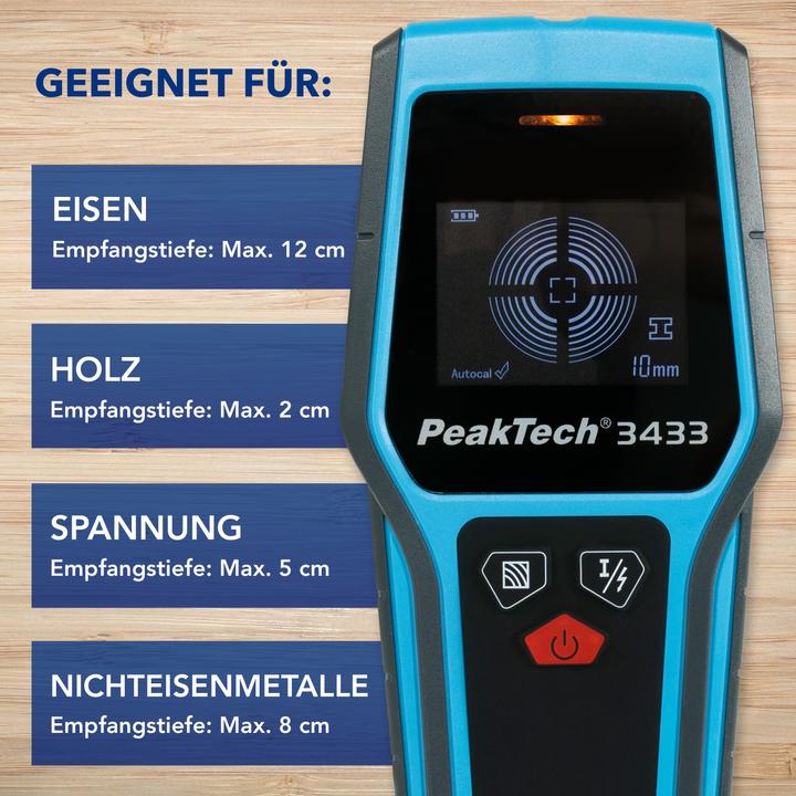 Produktbild Peaktech P 3433 Digitaler Wandscanner