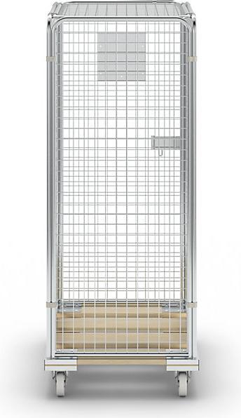Produktbild kaiserkraft Antidiebstahlbehälter mit Holz-Rollplatte (500 kg)