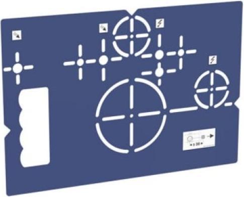 Actual product image Geberit drilling template for wall-mounted WC and AquaClean