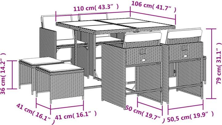 Image du produit VidaXL Peitz/Picnjo (106 cm)