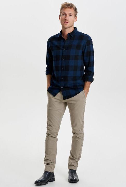 Image du produit Only & Sons Kariertes Langarmhemd (XS)