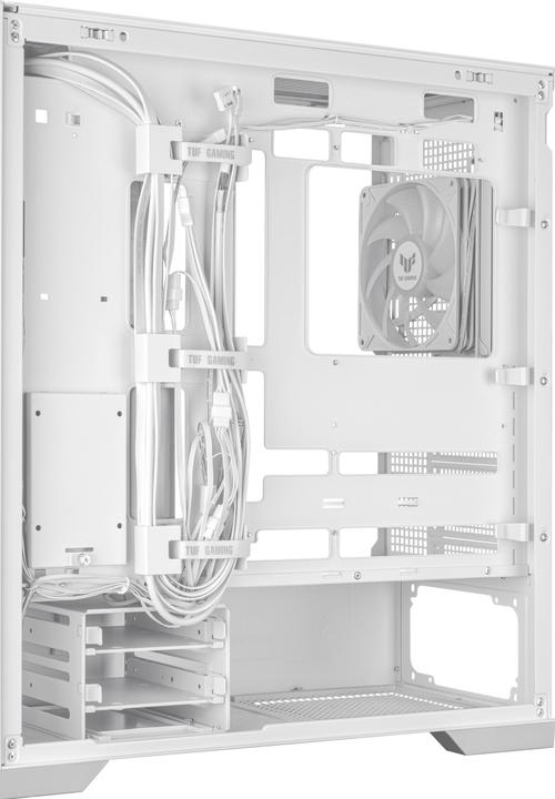 Actual product image ASUS TUF Gaming GT302 TG ARGB White (ATX, mATX, Mini-ITX)