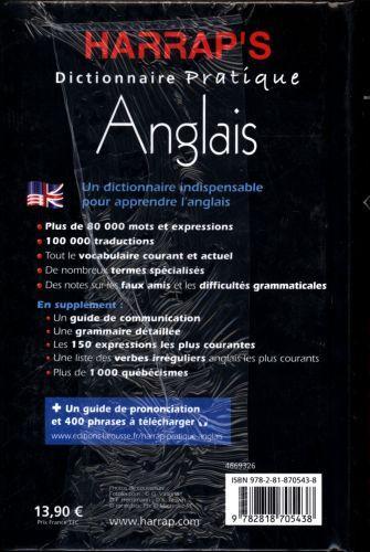 Immagine prodotto Harrap's dictionnaire pratique : anglais-français et vv (Francese, Collettività, 2017)
