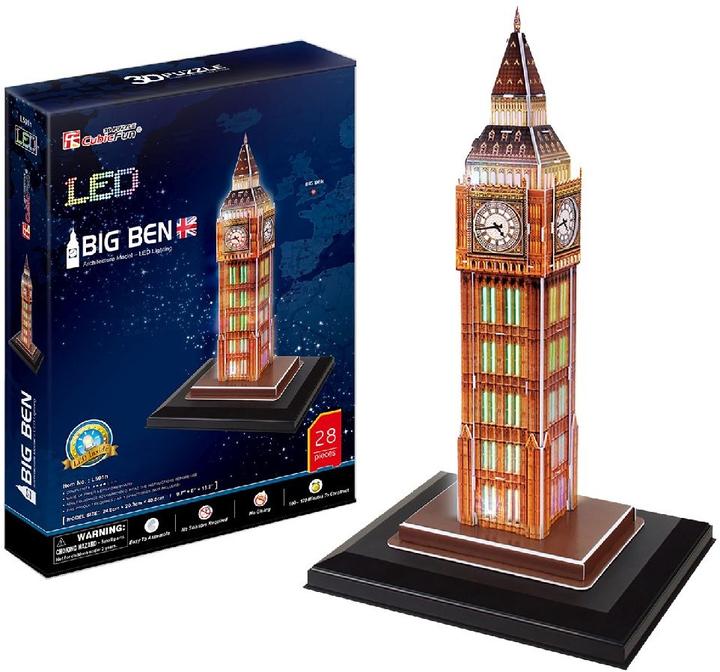 Image du produit Cubicfun Puzzle 3D Big Ben (wersja nocna) (32 pièces)