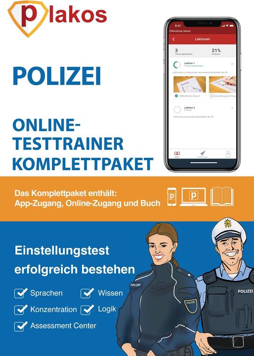 Immagine prodotto Polizei Einstellungstest Komplettpaket (Tedesco, 2020)