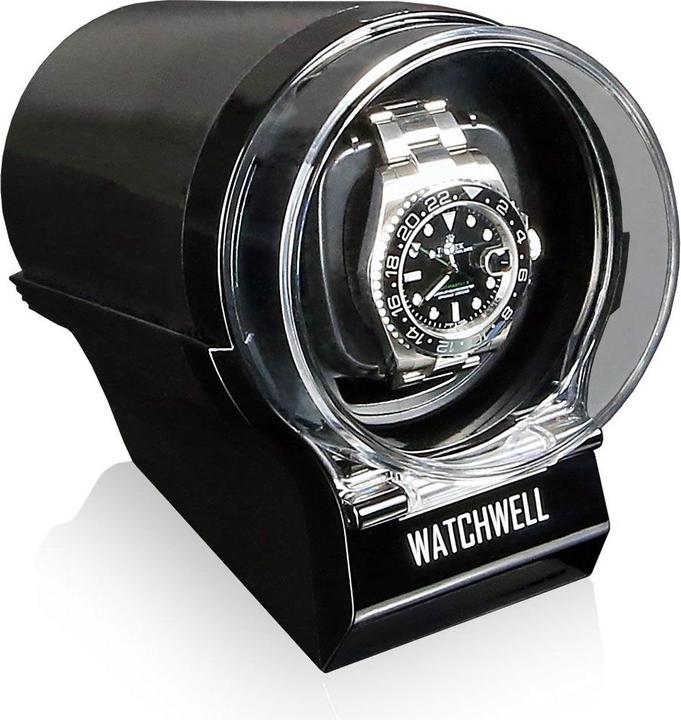 Watchwell Devo watch winder - black/black