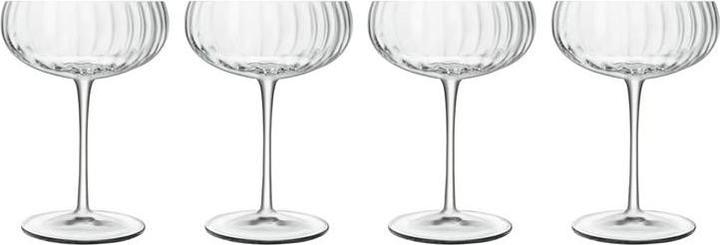 Productafbeelding Luigi Bormioli Champagneglas Optica 300 ml, 4 stuks, Transparant (30 cl, 4 Bril, Champagneglazen)