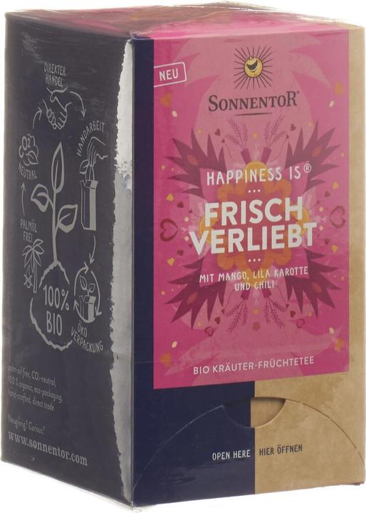 Immagine prodotto Sonnentor La felicità è fresca nell'amore tè di frutta alle erbe organiche (18x2g) (78 g)