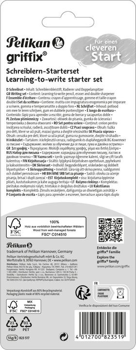 Image du produit Pelikan Set d'écriture 3pcs Griffix bleu (3.50 mm, B, 1 x)