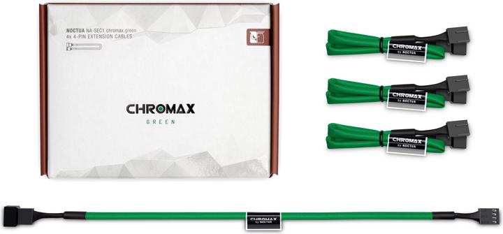 Image du produit Noctua NA-SEC1 chromax.green Set de câbles de rallonge pour ventilateur