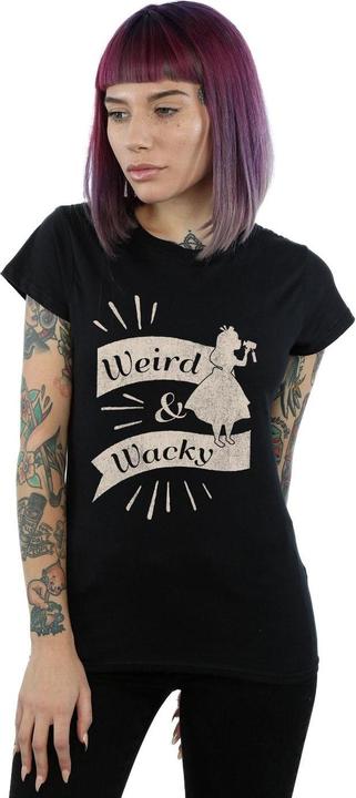 Actual product image Disney Womens/Ladies Alice In Wonderland Weird And Wacky Cotton T-Shirt (XXL)