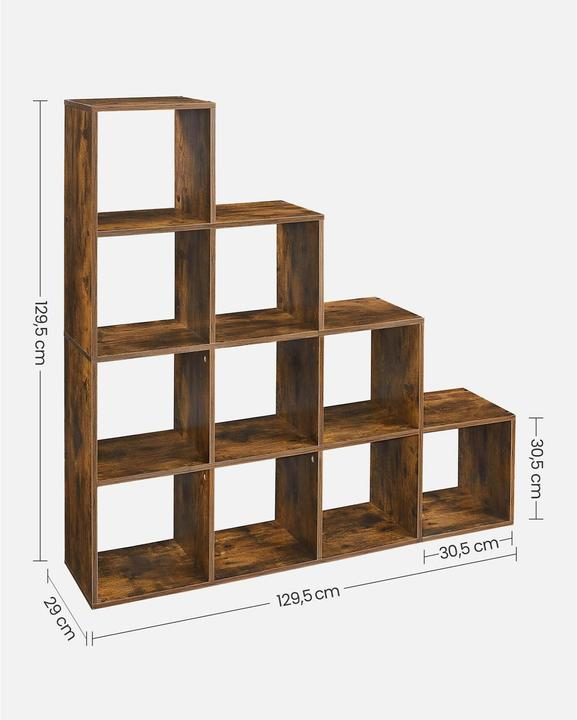 Image du produit Vasagle Stairway (129,5 x 29 x 129,5 cm)