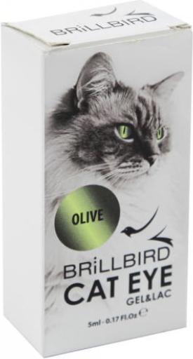 Produktbild BrillBird Cat Eye Gel&Lac “olive” -5ml (Olive, Gel-Effekt Nagellack)