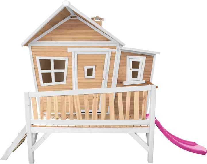 Immagine prodotto Axi Emma Playhouse marrone/bianco - scivolo viola
