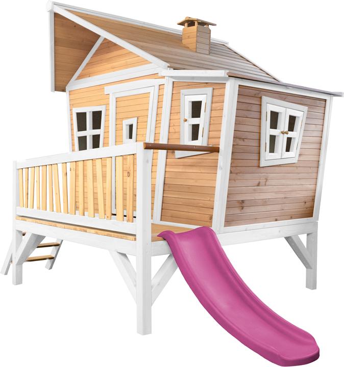 Immagine prodotto Axi Emma Playhouse marrone/bianco - scivolo viola