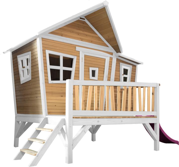 Immagine prodotto Axi Emma Playhouse marrone/bianco - scivolo viola