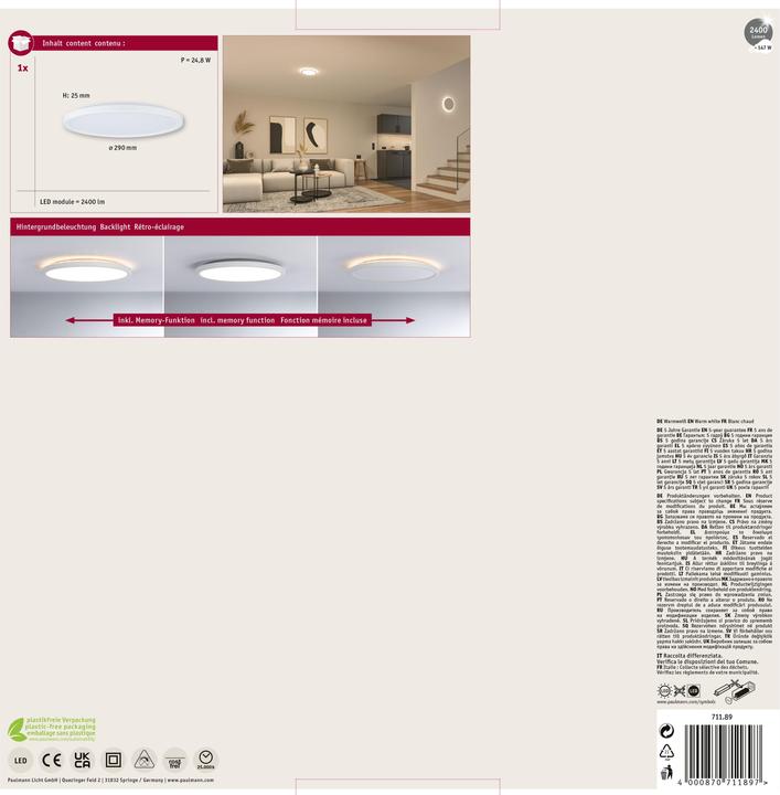 Actual product image Paulmann Panel Atria Shine (2400 lm)