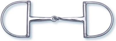 Actual product image Stübben D-ring snaffle single br. 2in1 stainless steel