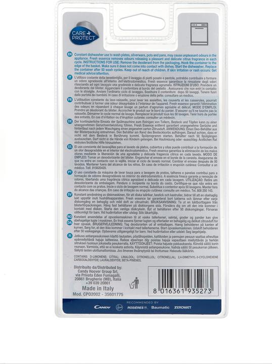 Actual product image Care + Protect Fresh Essence Deodorizers (Liquid, 2 Washing cycles)
