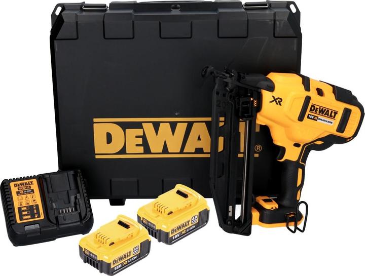 Productafbeelding DeWalt DCN 660 M2 accu spijkermachine 18V 32-63 mm borstelloos + 2x accu 4,0 Ah + lader + koffer