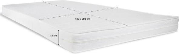 Produktbild Homestyle4u Polsterbett mit Matratze und Lattenrost (120 x 200 cm)