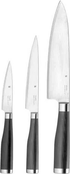 Produktbild WMF Messerset Damastmesser 3tlg Spezialklingenstahl 67 Lagen Yari Pakkaholzgriff (20 cm)