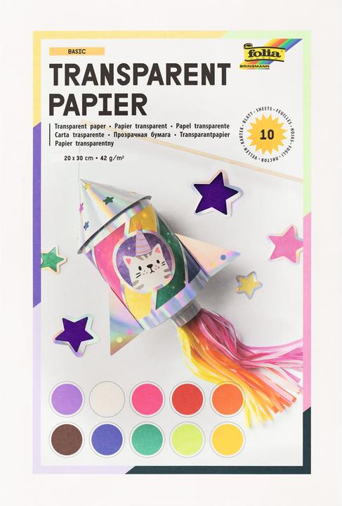 Image du produit Folia Papier transparent (42 g/m², 10 x)