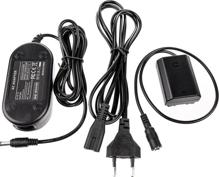 Actual product image Caruba Sony NP FZ100 Full Decoding Dummy Battery + AC PW20 Power Supply (US Standard) (Rechargeable battery)