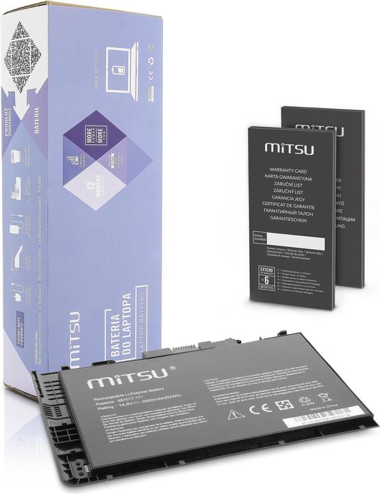 Actual product image Mitsu BATTERY BC/HP-9470M (HP 3200 MAH 47 WH) - Battery (4 Cells, 3500 mAh)