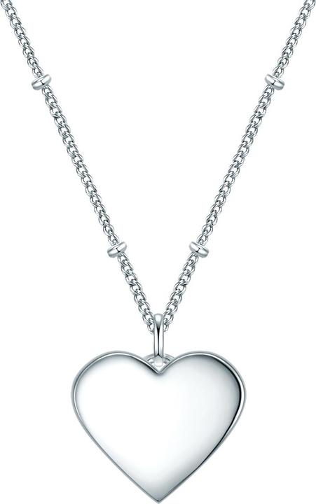 Eastside Damen Herz Edelstahl silber 40,0 cm Basiskette + 5,0 cm Verlängerung - 29750 (Edelstahl, 40 - 45 cm)