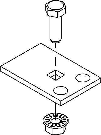 Actual product image Niedax Ladder attachment