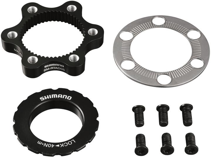 Actual product image Shimano SM-RTAD05 Centerlock adapter for 6-hole brake disc
