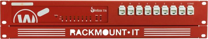 Actual product image Rackmount.IT 1.3U/2U 9 x RJ-45, f/ WatchGuard Firebox T70 (Network Accessories)