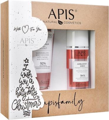 Image du produit Apis Apisset Christmas Set Mousse corporelle rafraîchissante à la pastèque 200ml et Crème visage à la