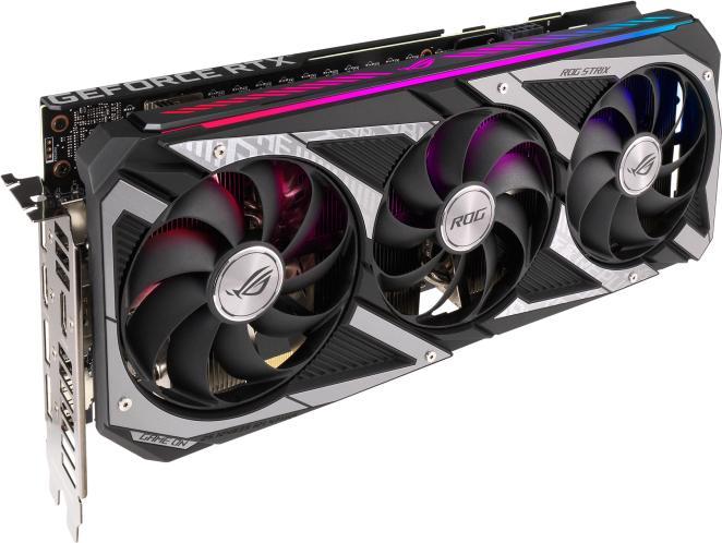 Actual product image ASUS ROG Strix GeForce RTX 3050 OC 8GB GDDR6 3xDP 1.4a 2xHDMI 2.1 (8 GB)