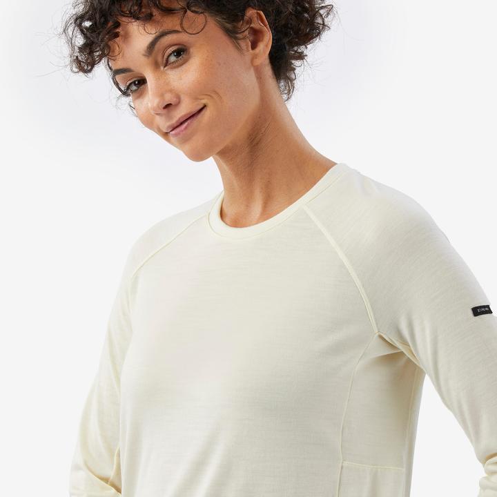 Actual product image Forclaz Merinoshirt Damen langarm - Merino Resist ungefärbt (S)