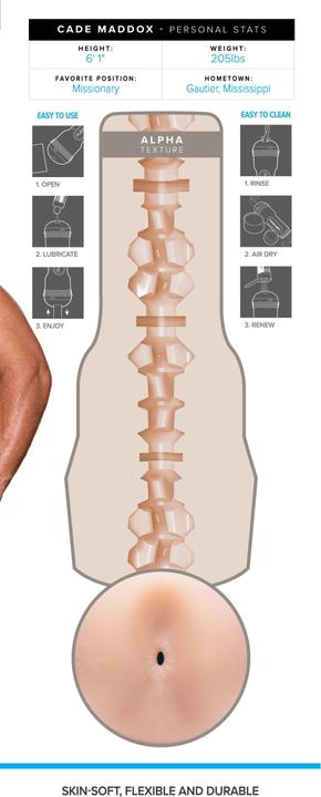 Produktbild Fleshlight Cade Maddox Alpha