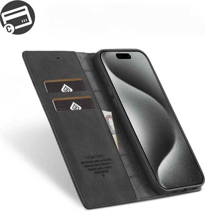 Actual product image LC.Imeeke iPhone 16 Pro - Flip Case Vintage (Apple iPhone 16 Pro)