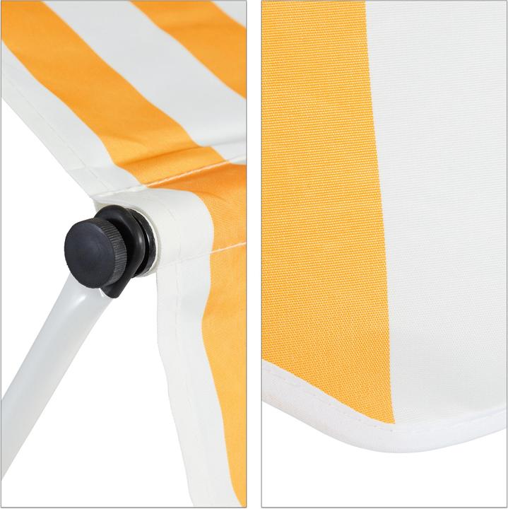 Actual product image Relaxdays Telescopic Canopy Yellow/White (2 m)